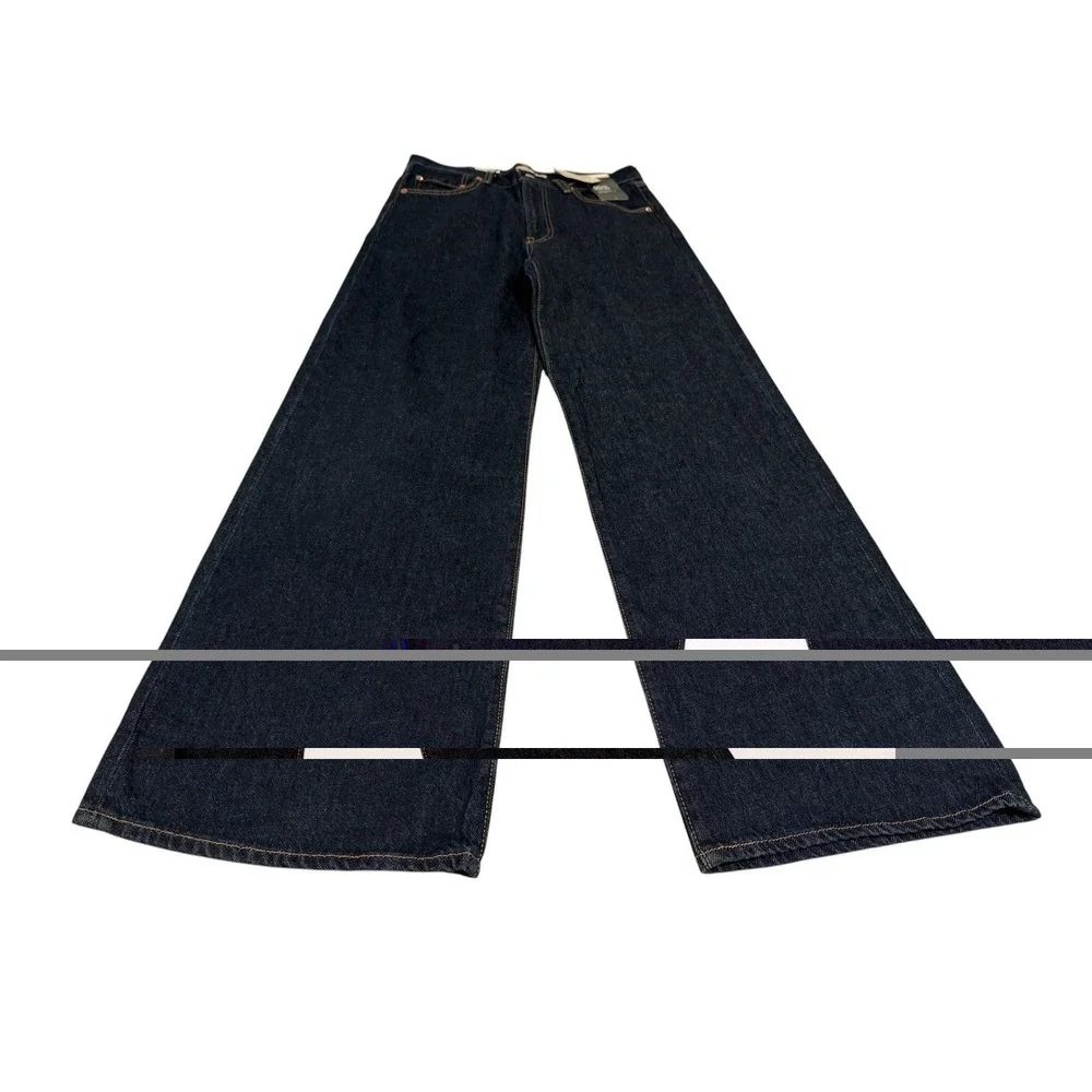 NWT Levi's Ribcage Wide Leg Jeans Super High Rise Blue Women's 29x32
